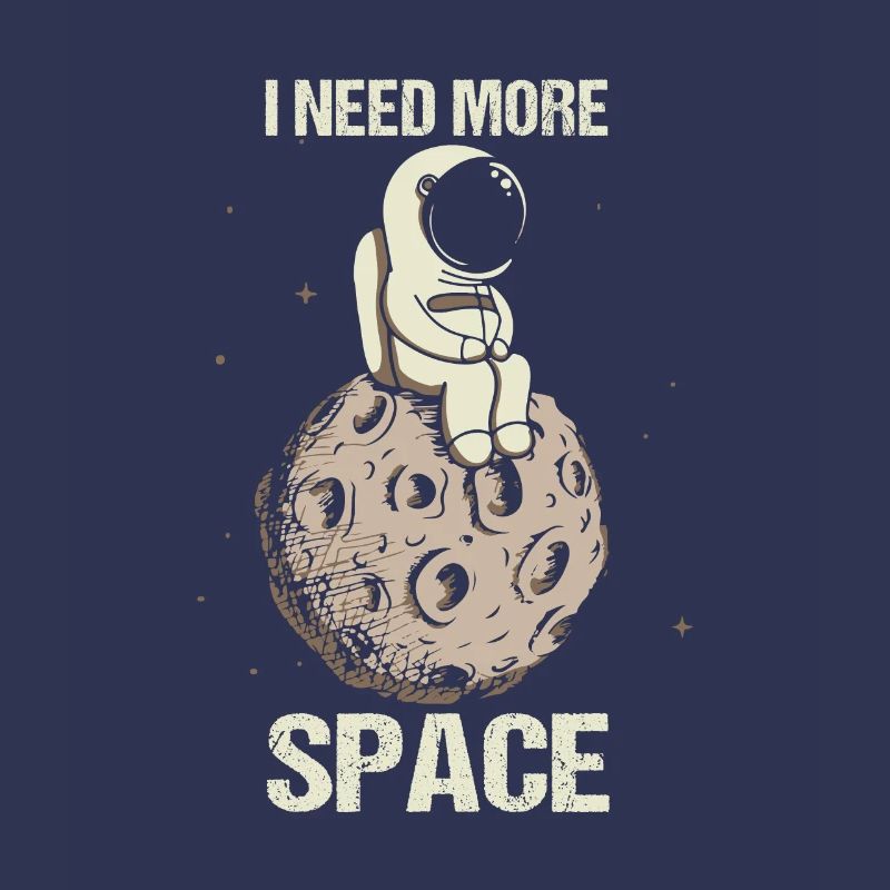 Astronaut Lune Need More Space Space