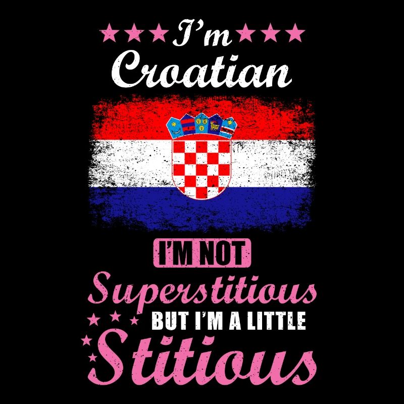 Kroatin Frau Superstitious Stitious
