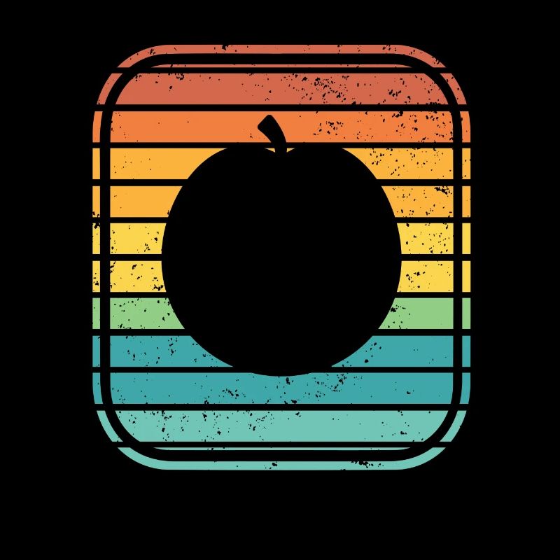 Apricot Fruit Lover Retro Veggie Diet Gift idea