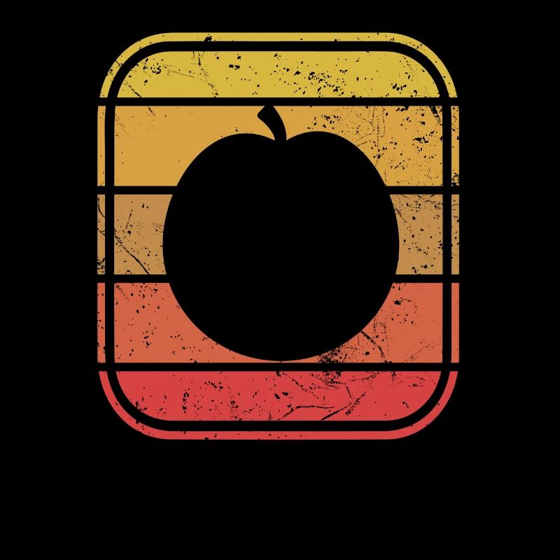Apricot Fruit Lover Retro Veggie Diet Idée cadeau