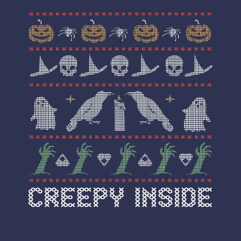 Stitch Pattern Horror Creatures Inside Halloween