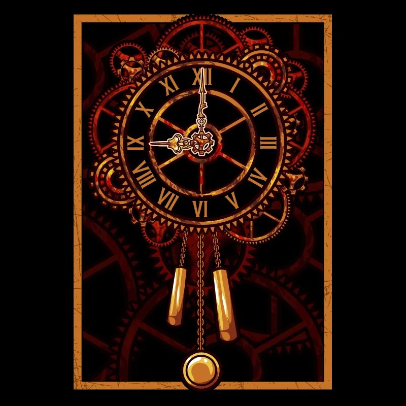 Steampunk Wall Clock Gears