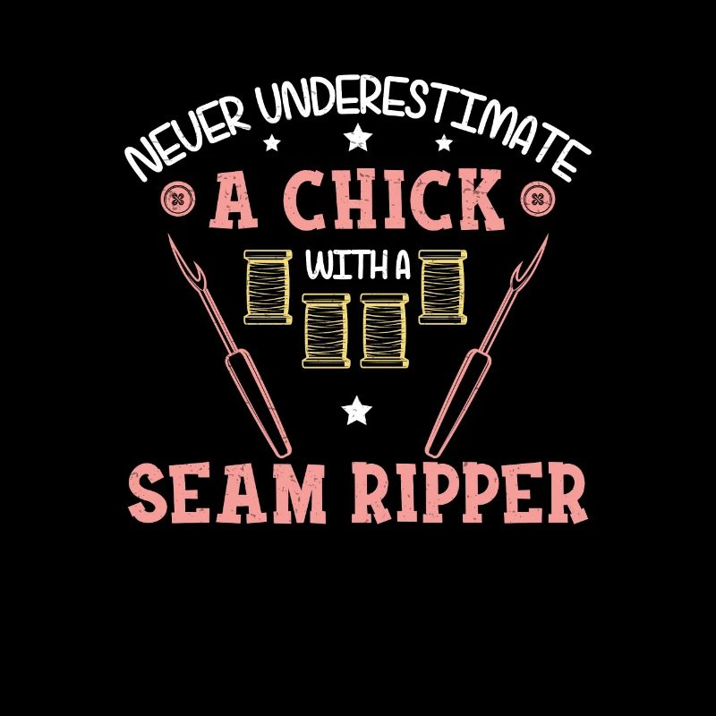 Never Underestimate Funny Hand Quilting Humor For