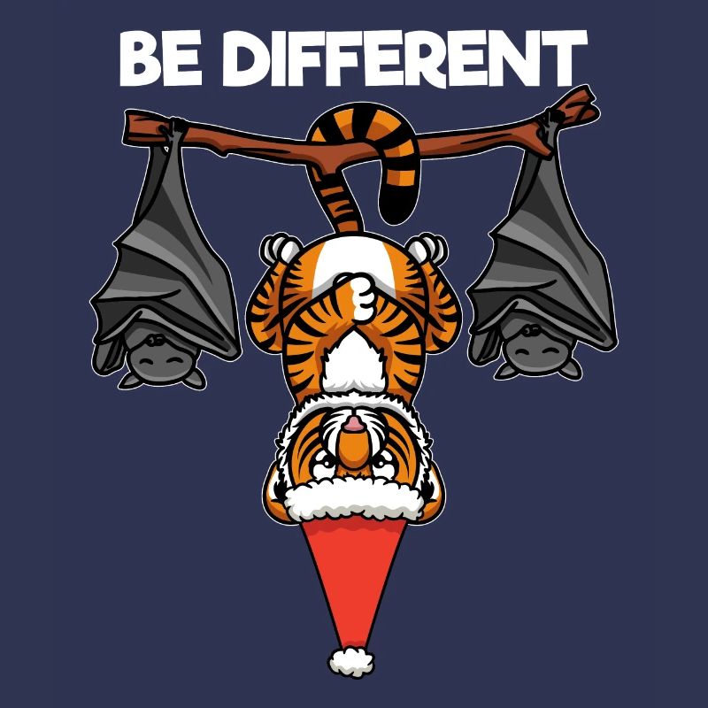 Be Different Tiger Fledermaus Weihnachtsmann