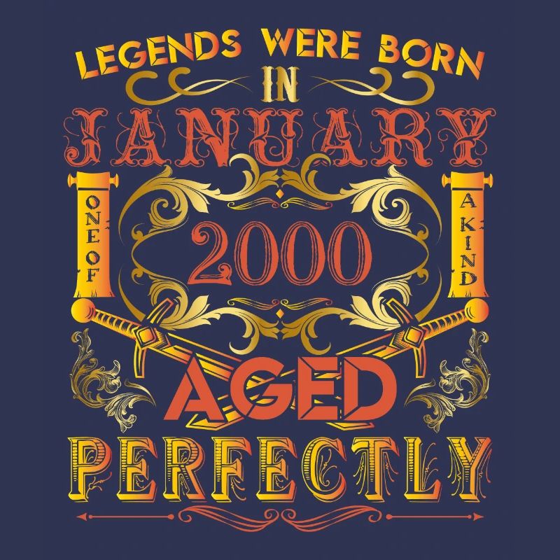 Januar 2000 - Geburtstag 2000 Legenden wurden geboren.