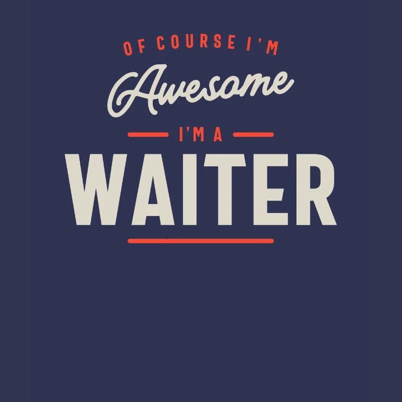 Kellner Beruf Geburtstagsarbeiter