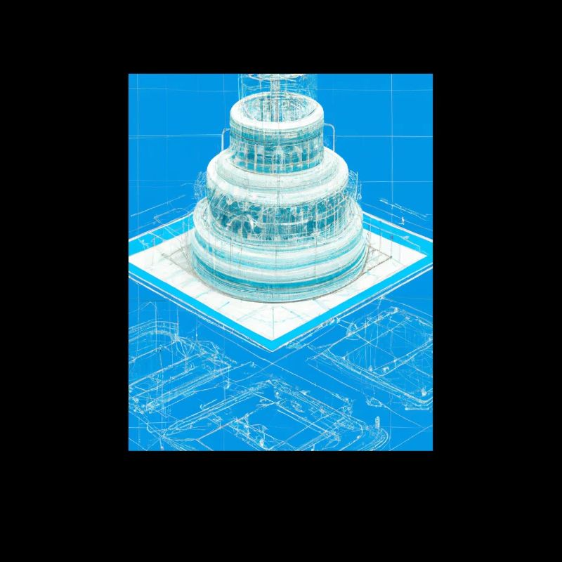 Cake Blueprint Pastry Chef Cake Baking