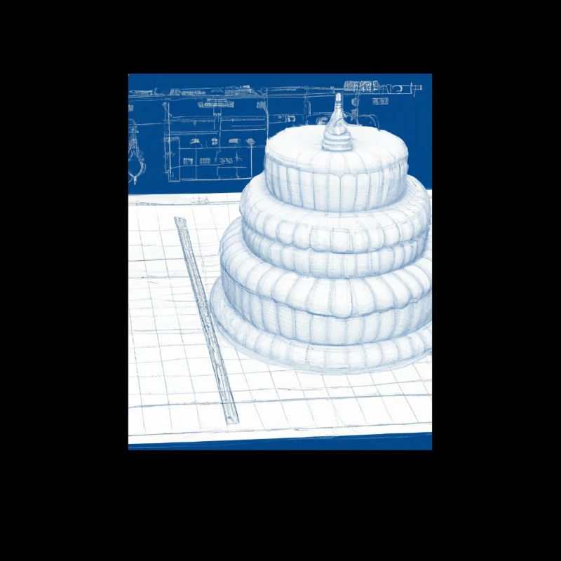 Cake Blueprint Pastry Chef Cake Baking