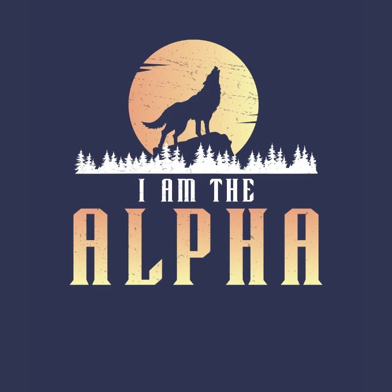 I Am The Alpha Howling Wolf Full Moon For Epic