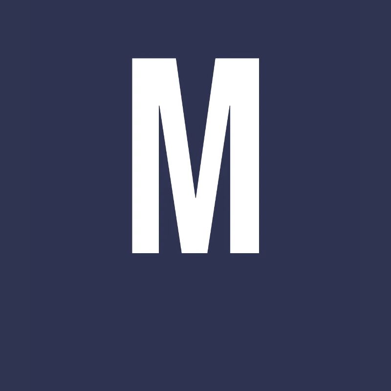 M Lettre Numéro Symbole Alphabet Initiale