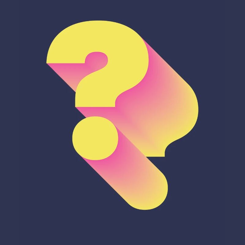 Retro Question Mark Punctuation