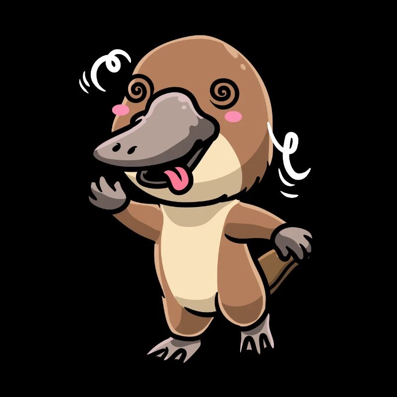 Émoticône ornithorynque de Kawaii