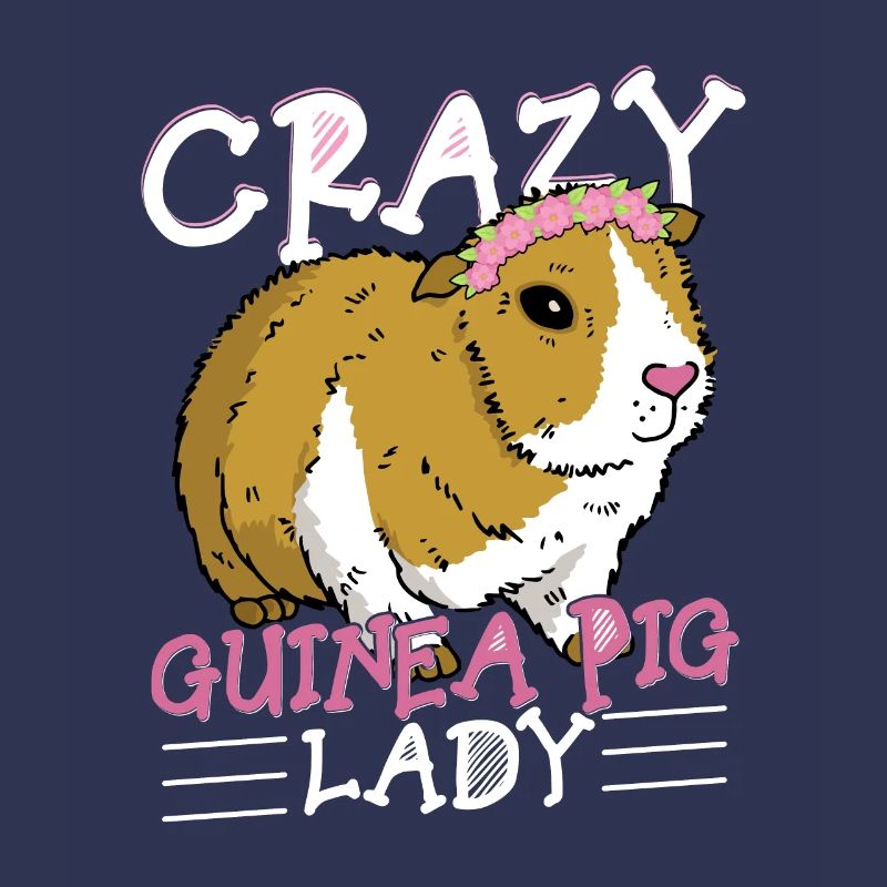 Crazy Guinea Pig Lady Rodent Cavy Lover