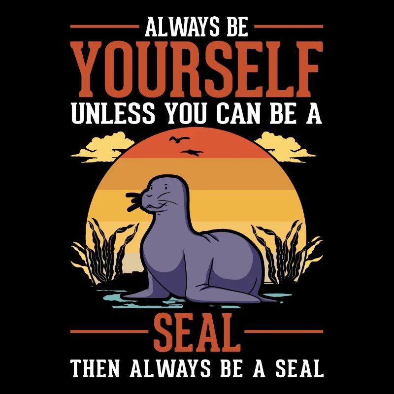 Robbe Geschenk Seelöwe Seehund Sea Lion
