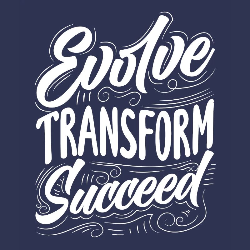Evolve Transform Succeed Inspirational Quote