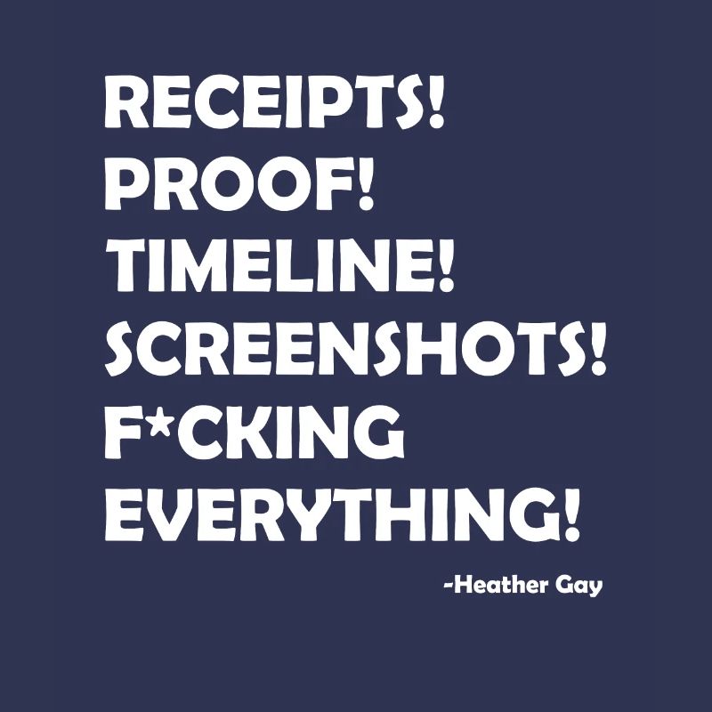 Receipts Proof Timeline Screenshots Everything
