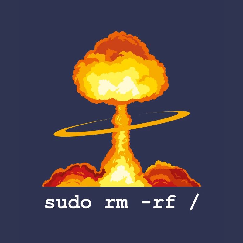 Linux Funny Linux Command Sudo RM RF für Männer