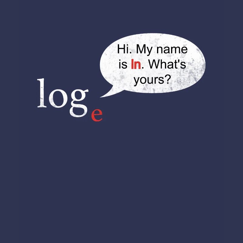 Math Logarithm Log ln Joke Professeur Mathématiques