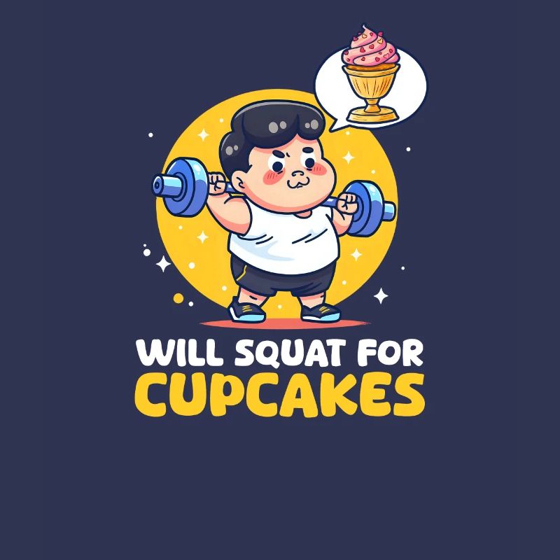 Cupcake Lover Will Squat for Cupcakes