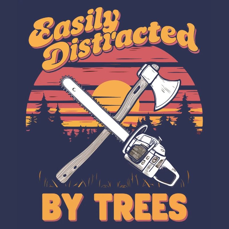 Facilement distrait par les arbres Conception forestière rustique