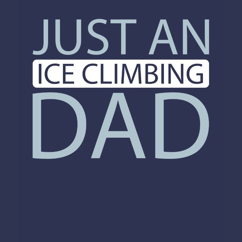 Eisklettern juste un papa grimpeur de glace