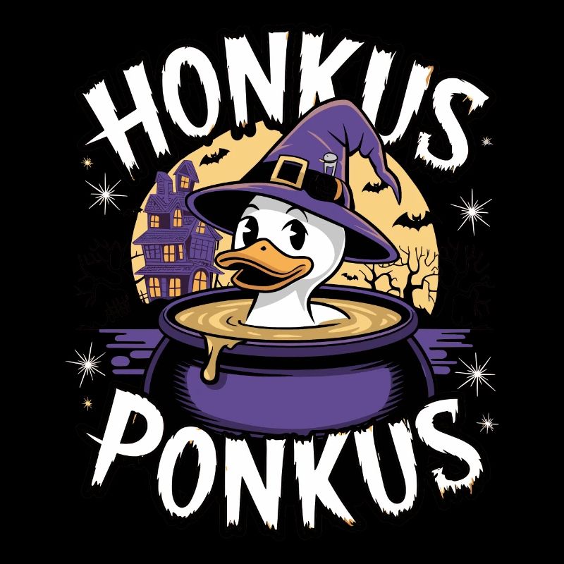 Honkus Ponkus Funny Duck Witch Halloween Magic