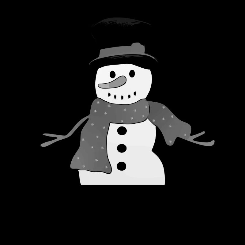 Grauer Schneemann