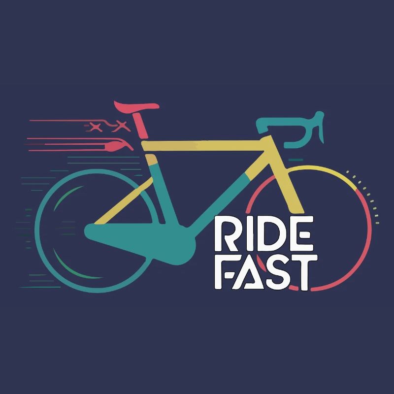 Conception d’impression de vélo de vitesse vive