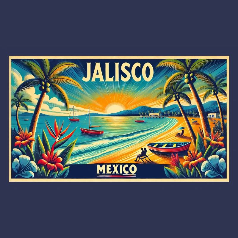 Design de palmier de plage Jalisco Mexico