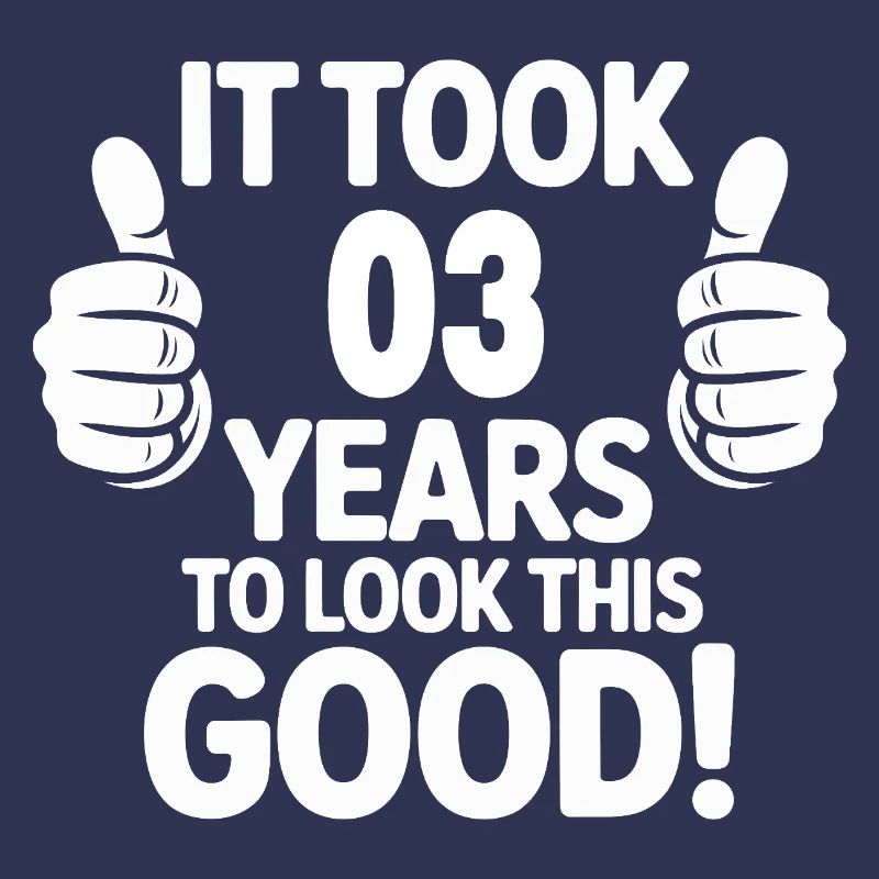 Conception de t-shirt de célébration du 3e anniversaire