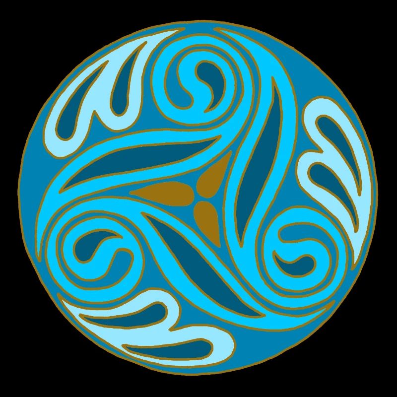 Sphère celte Bleue