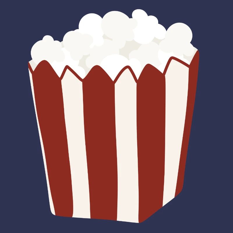 Popcorn Eimer Retro Illustration