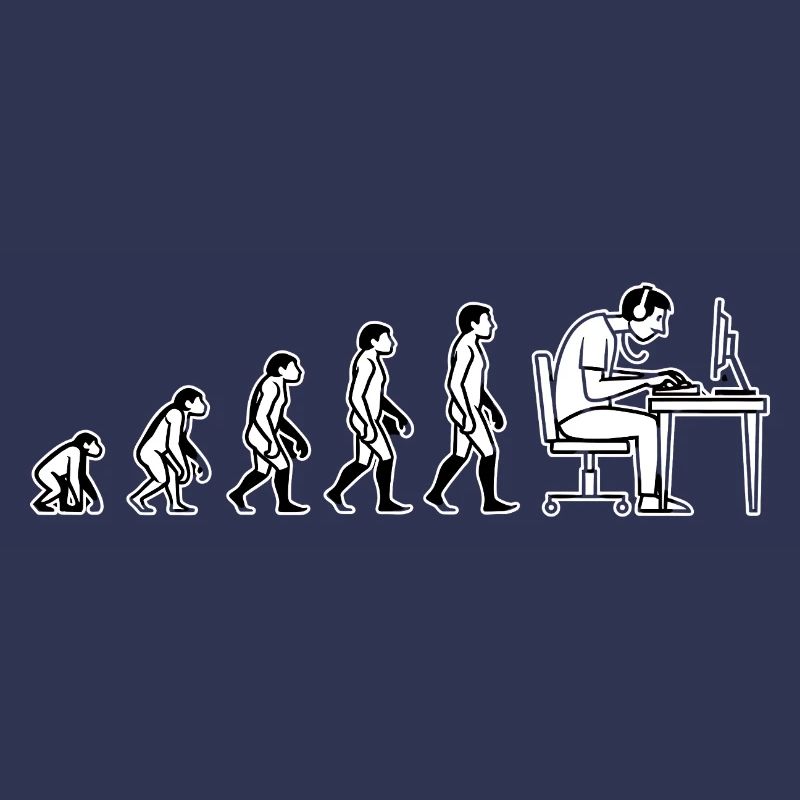 L’évolution s’arrête à l’ordinateur – Conception de l’humour