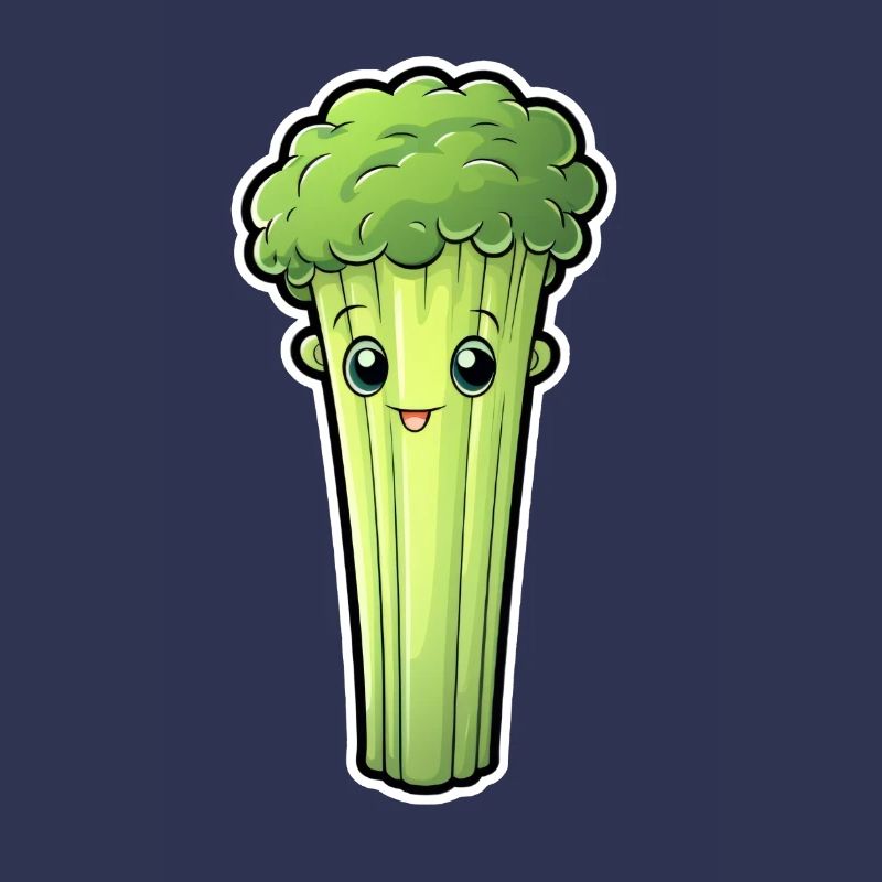 Staudensellerie oder Stangensellerie Kawaii