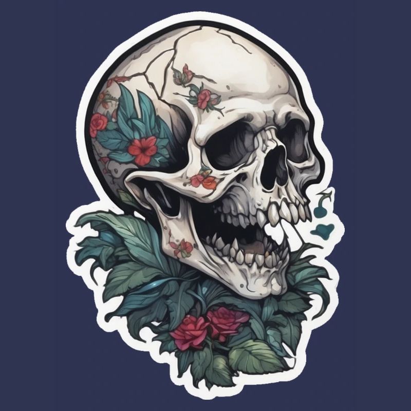 Conception de crâne d’impression de tatouage