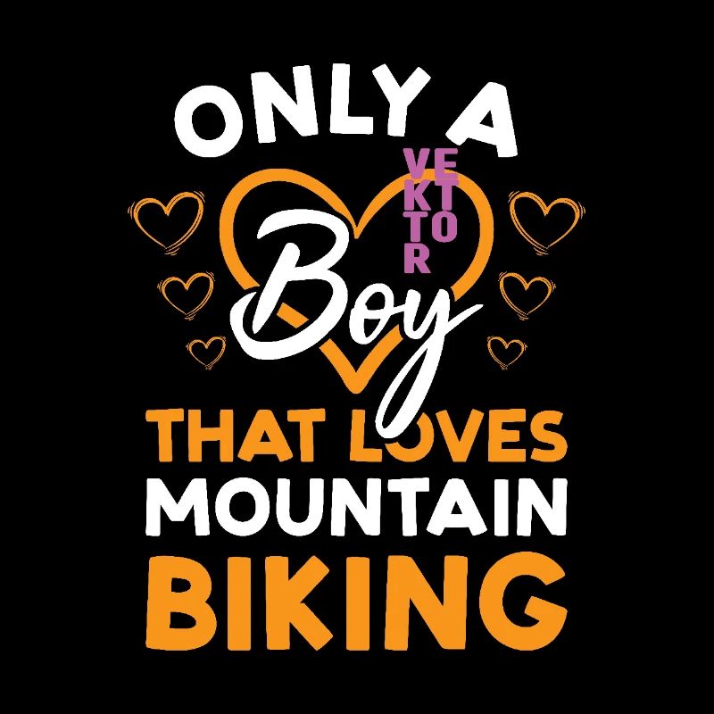 Biker Only A Boy That Loves Mountain Biking