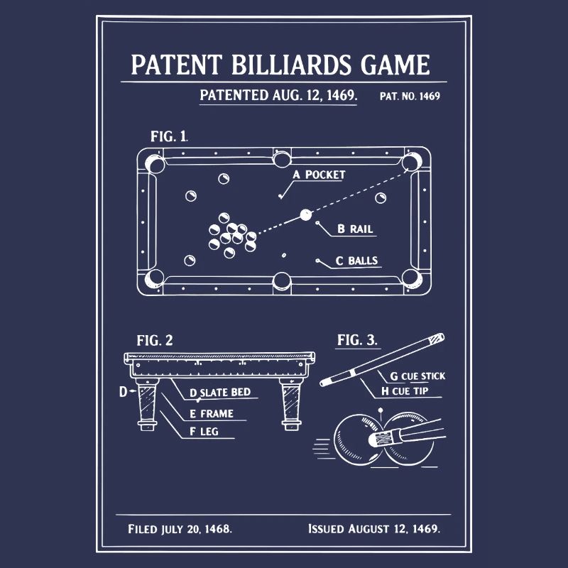 Plan du billard breveté