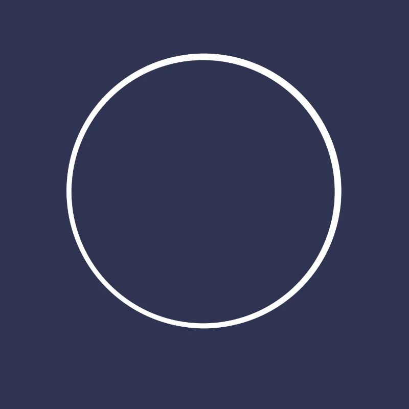 White circle frame