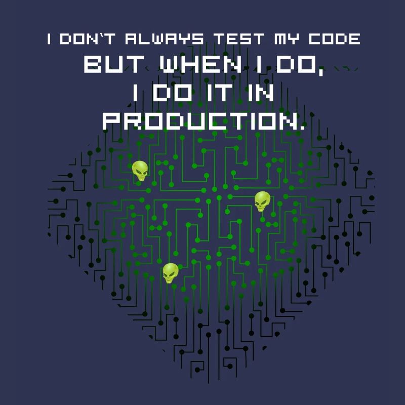 test code nerd joke spruch pc programmierer geek i
