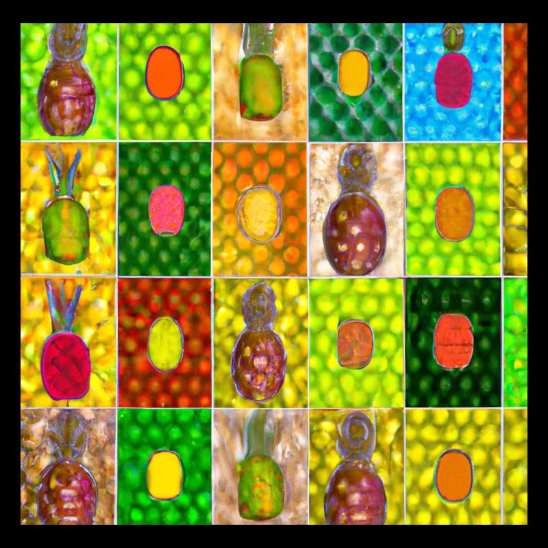 Tropische Früchte Mosaik
