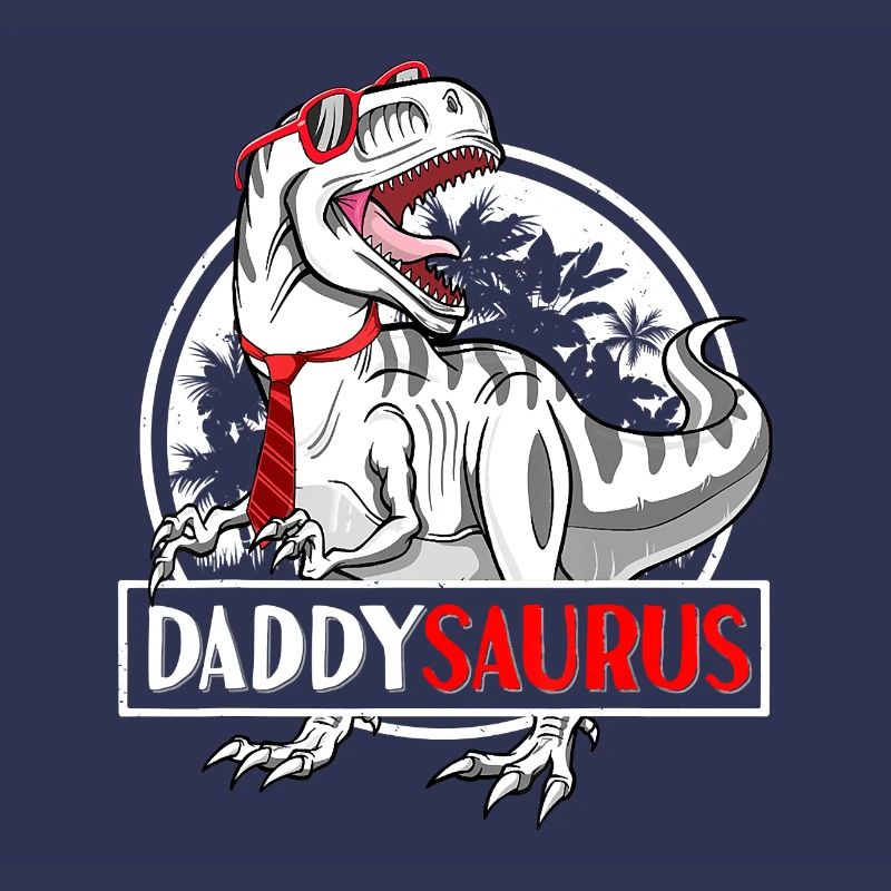 Daddysaurus T shirt Fathers Day T rex Daddy Saurus