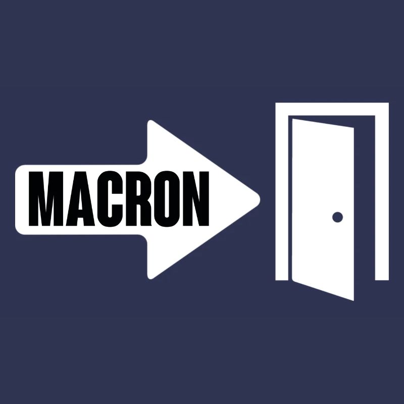 Macron wears it