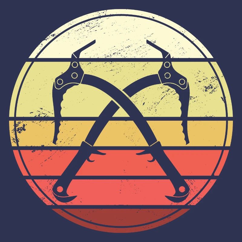 Eisklettern Retro Eispickel Eiskletterer