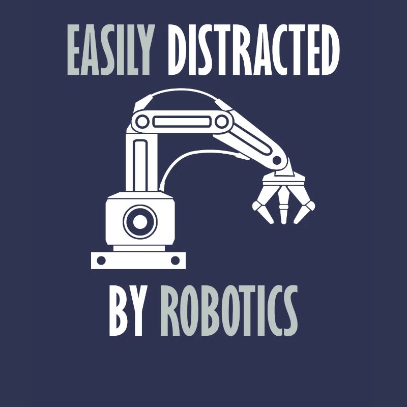 Abgelenkt von Robots Programming Coder Engineer