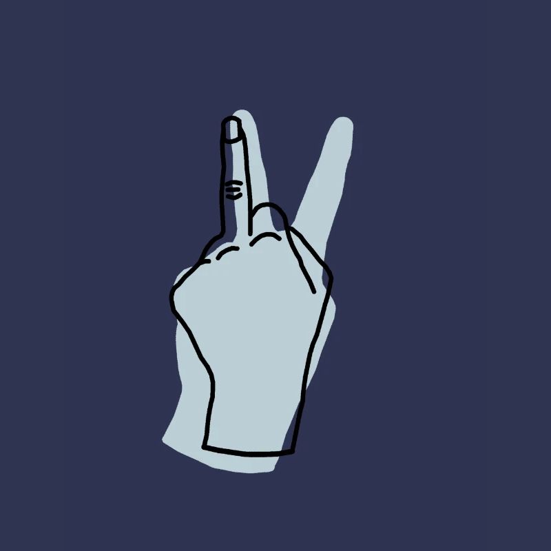 peace grey blue