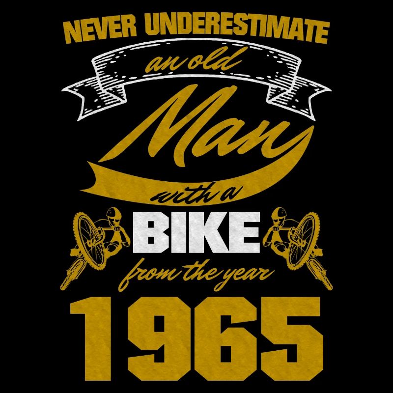 Old Man Born 1965 Bicycle Gift Saying