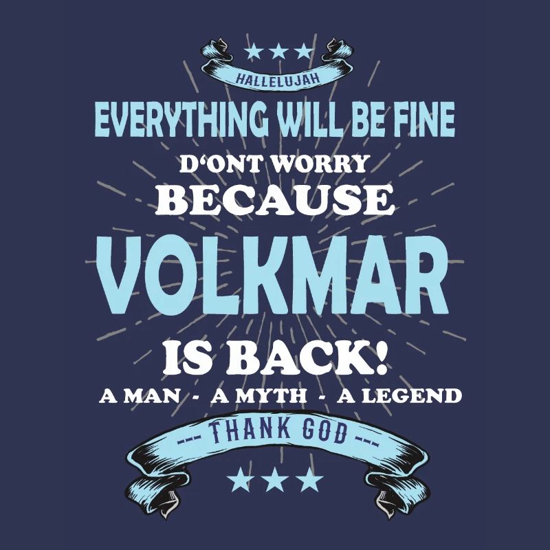 Everything will be fine Volkmar Is back