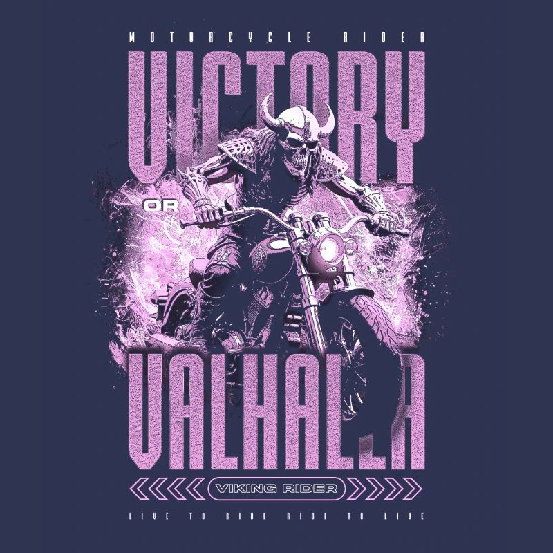 Motorrad Nordische Wikinger Sieg Oder Walhalla