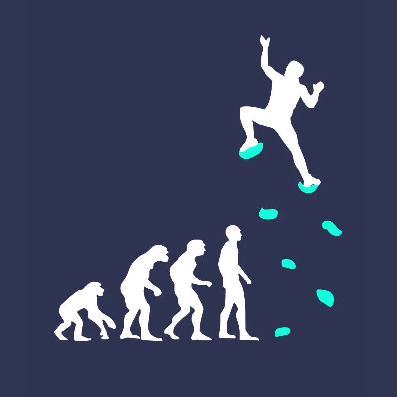 Klettern Evolution Klettergriffe Kletterwand