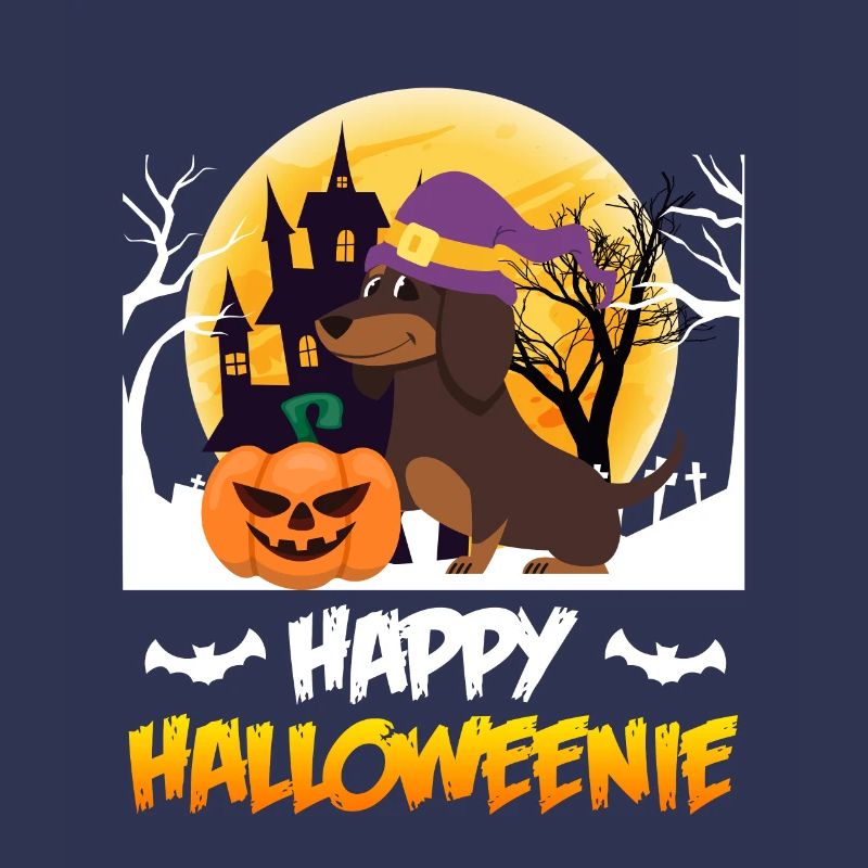 Joyeux chien teckel Halloween